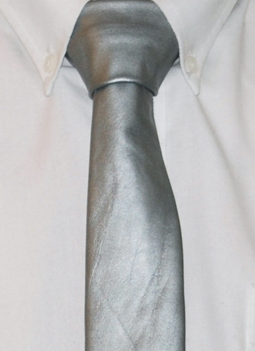 Skinnslips silvergrå