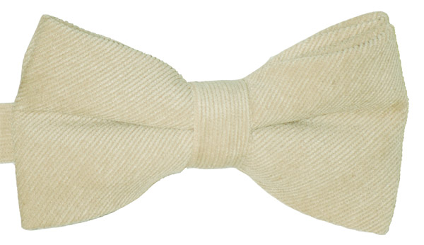 Fluga i sammet Beige