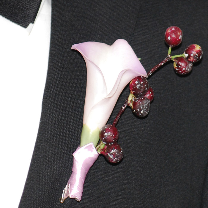 Corsage Lilja Vit/Lila