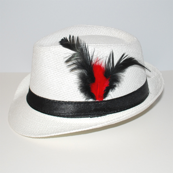 Hatt EVENING vit/svart