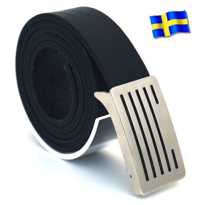 Läderbälte Bull svart 30mm 850-SP13