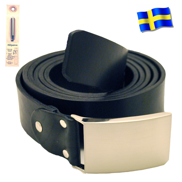 Läderbälte svart XL883