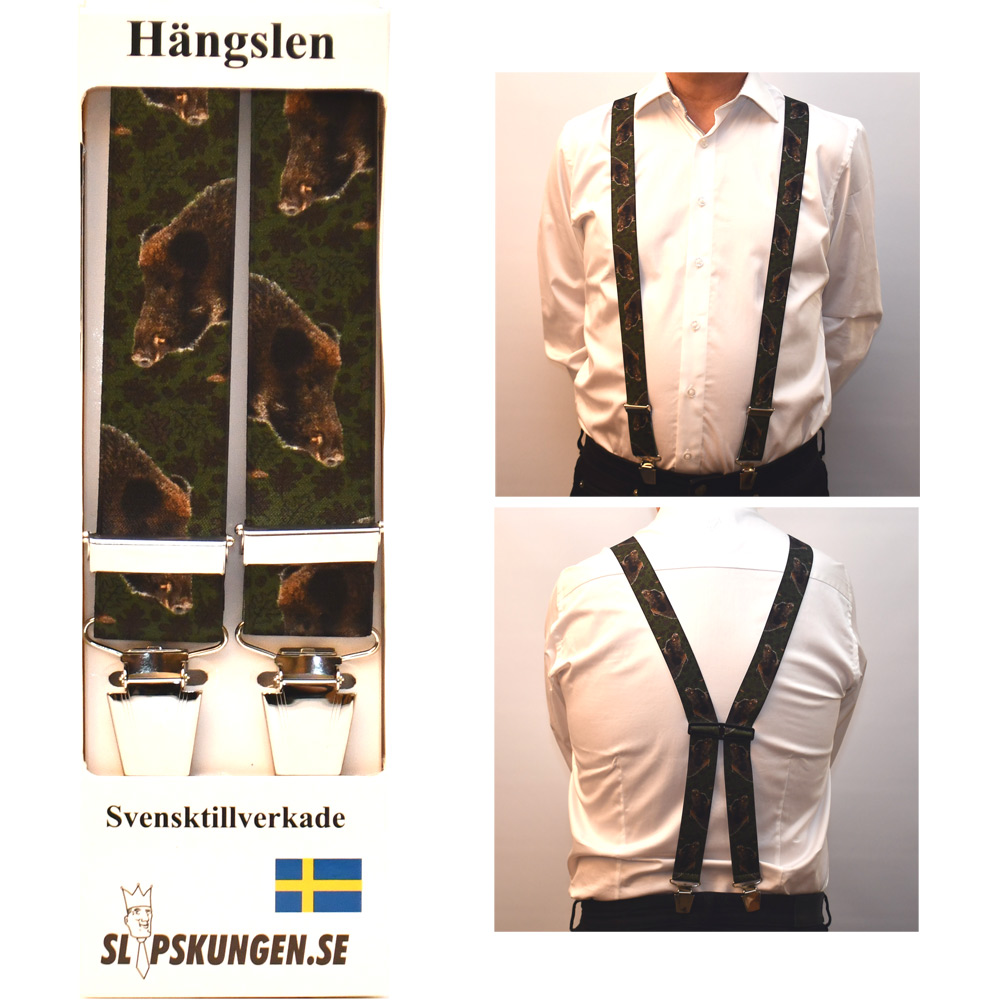 Svenska hängslen  Breda Vildsvin