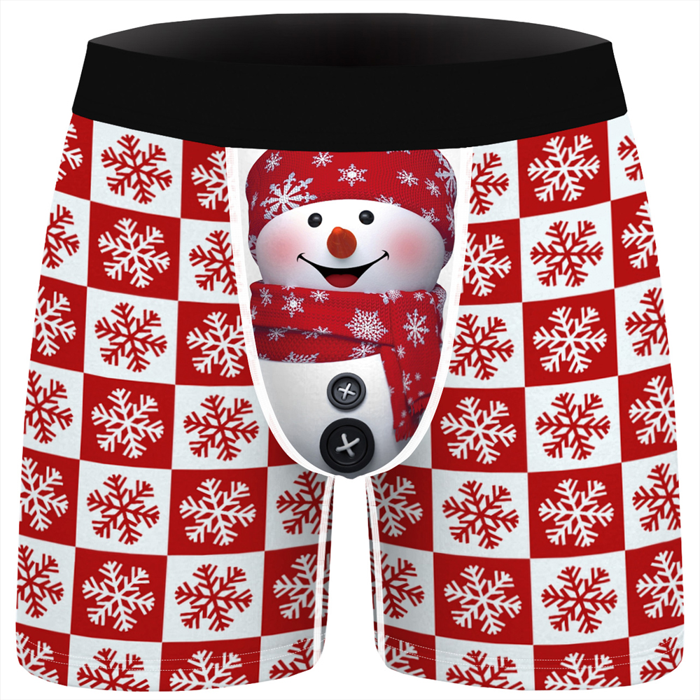 Herrboxer Snögubbe R