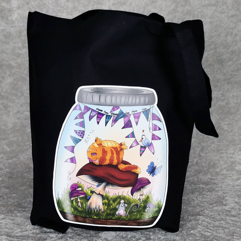 Tygkasse - Life in a jar, Sleeping cat
