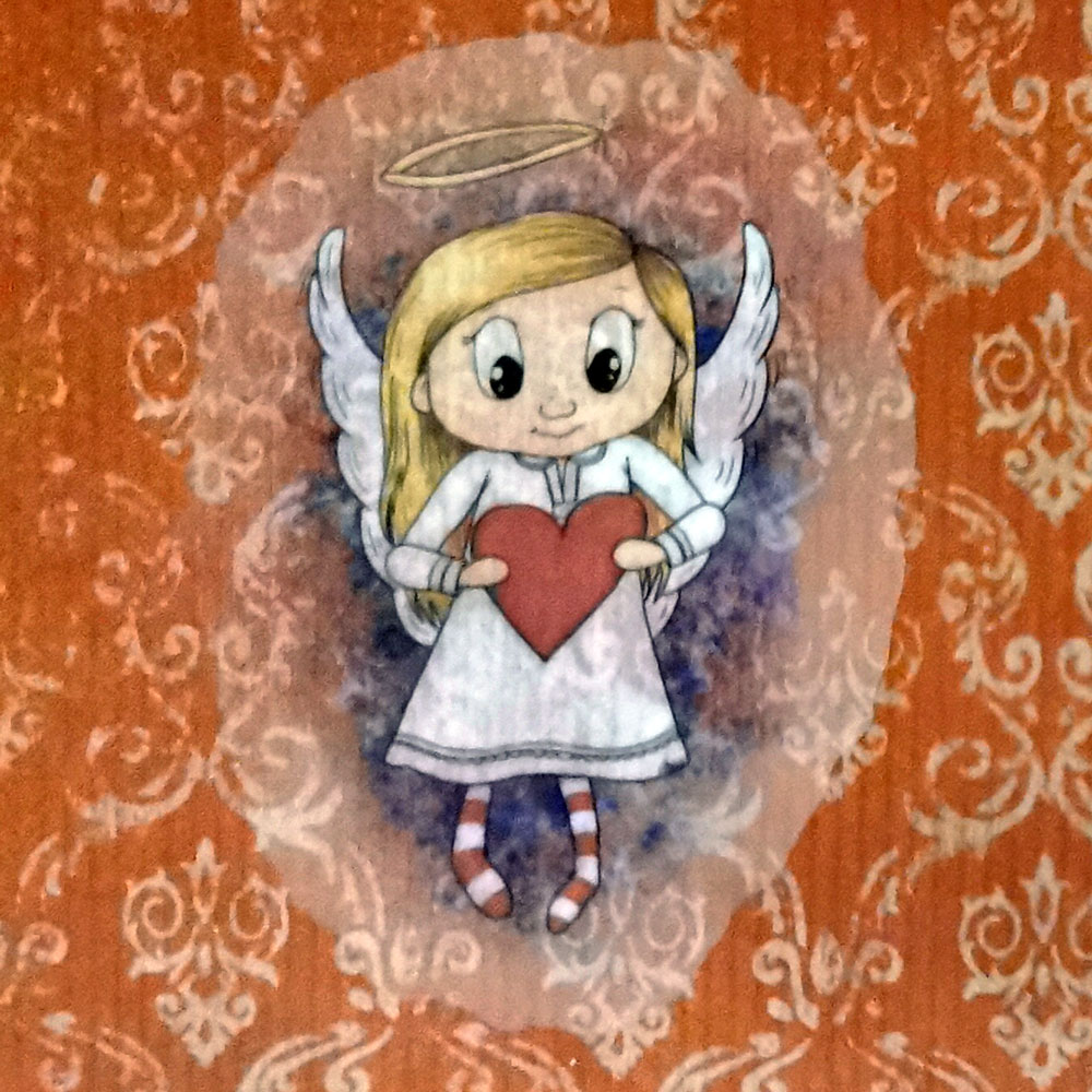 Klistermärke - Ängel