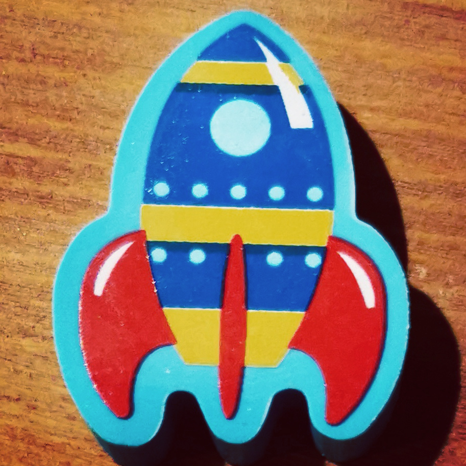 Suddgummi - Rymdraket