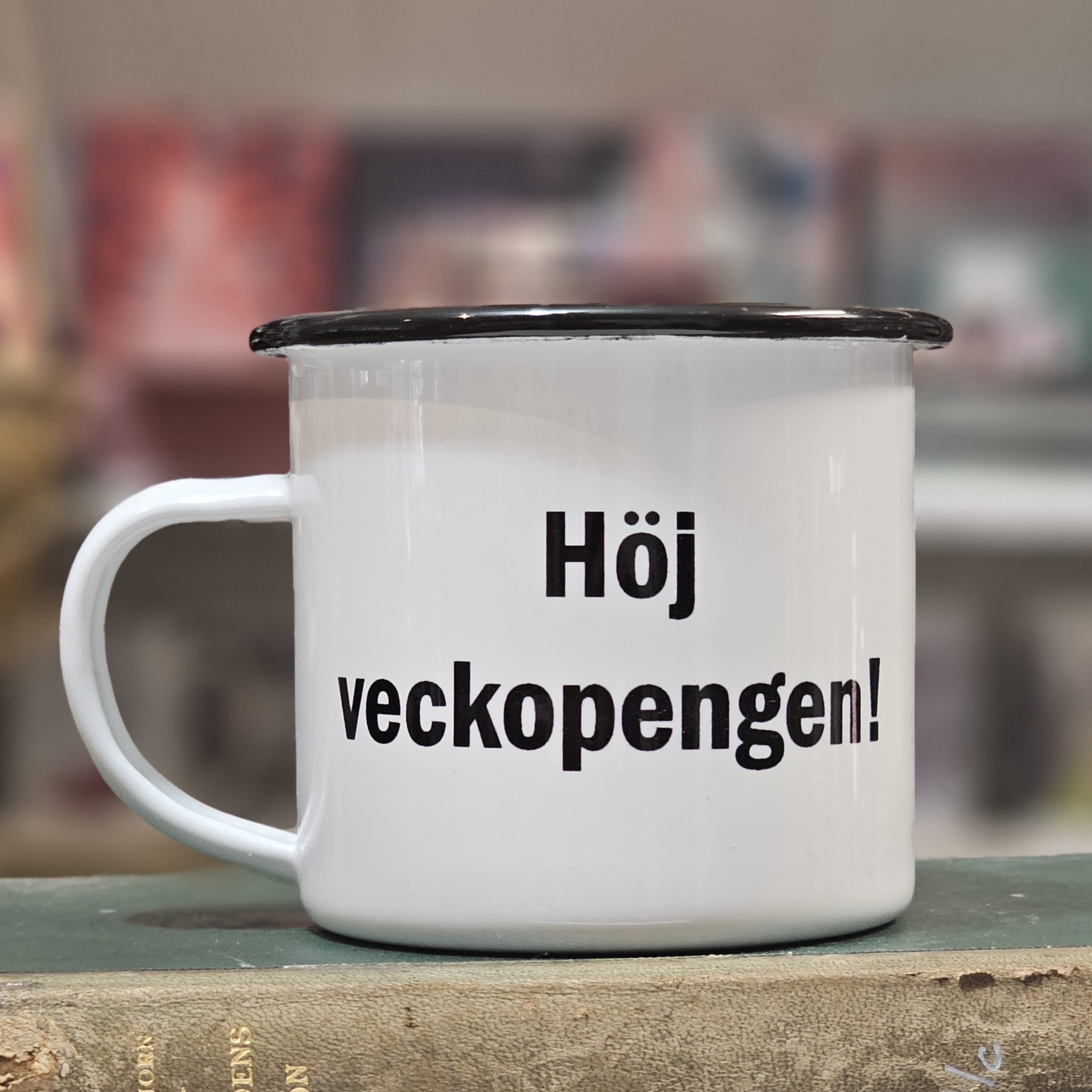Emaljmugg - Höj veckopengen!