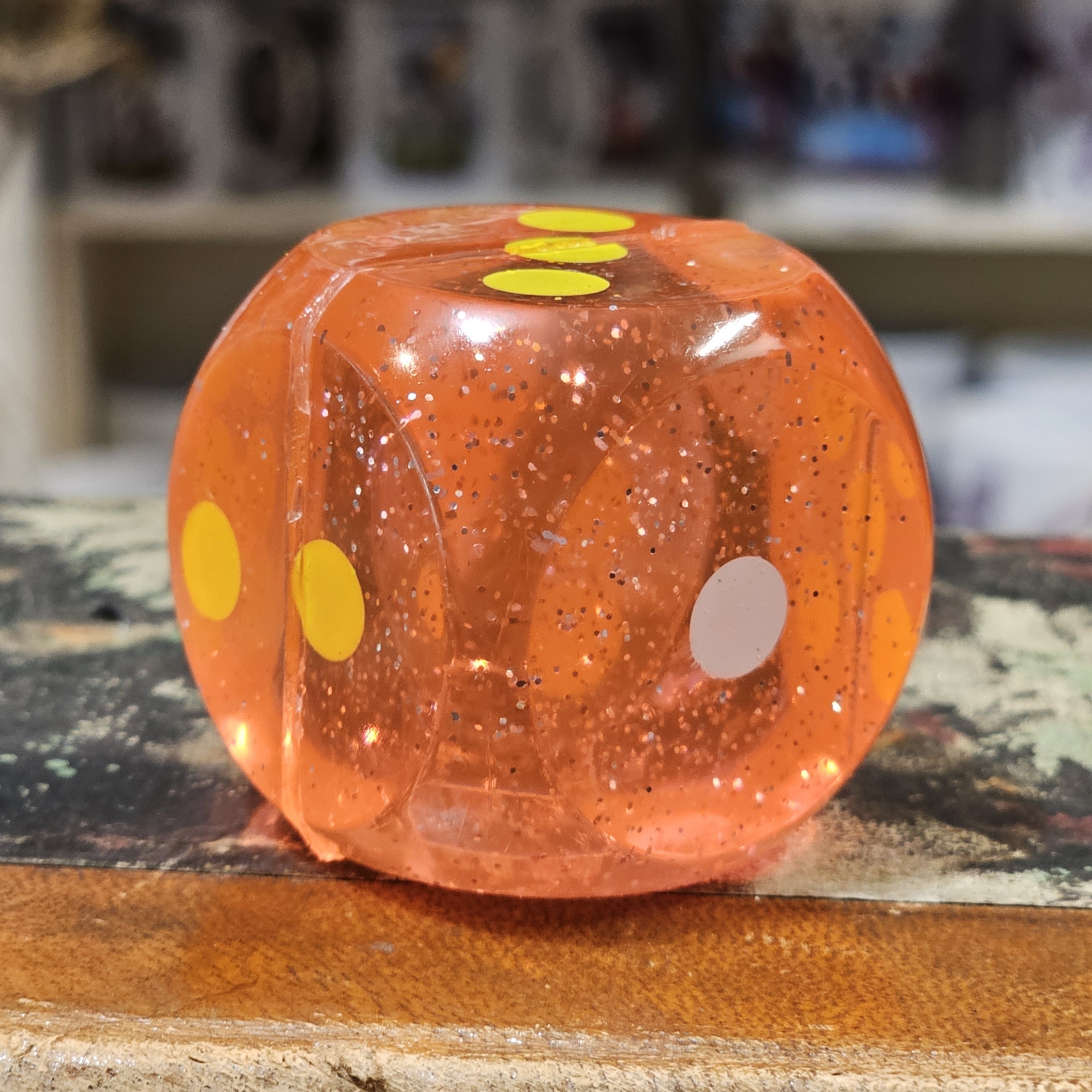Studsboll - Orange tärning