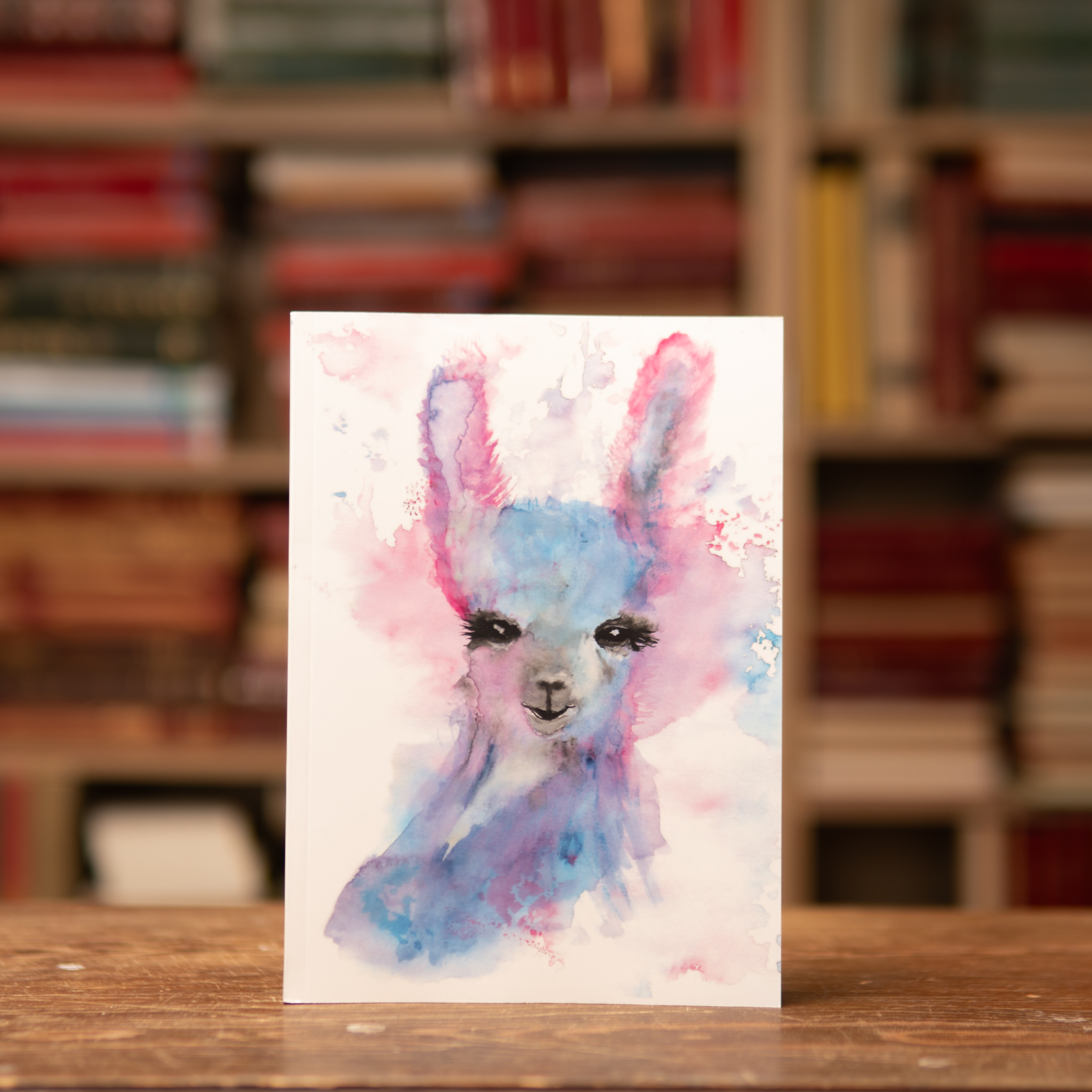 Skrivbok - Lama i pastell