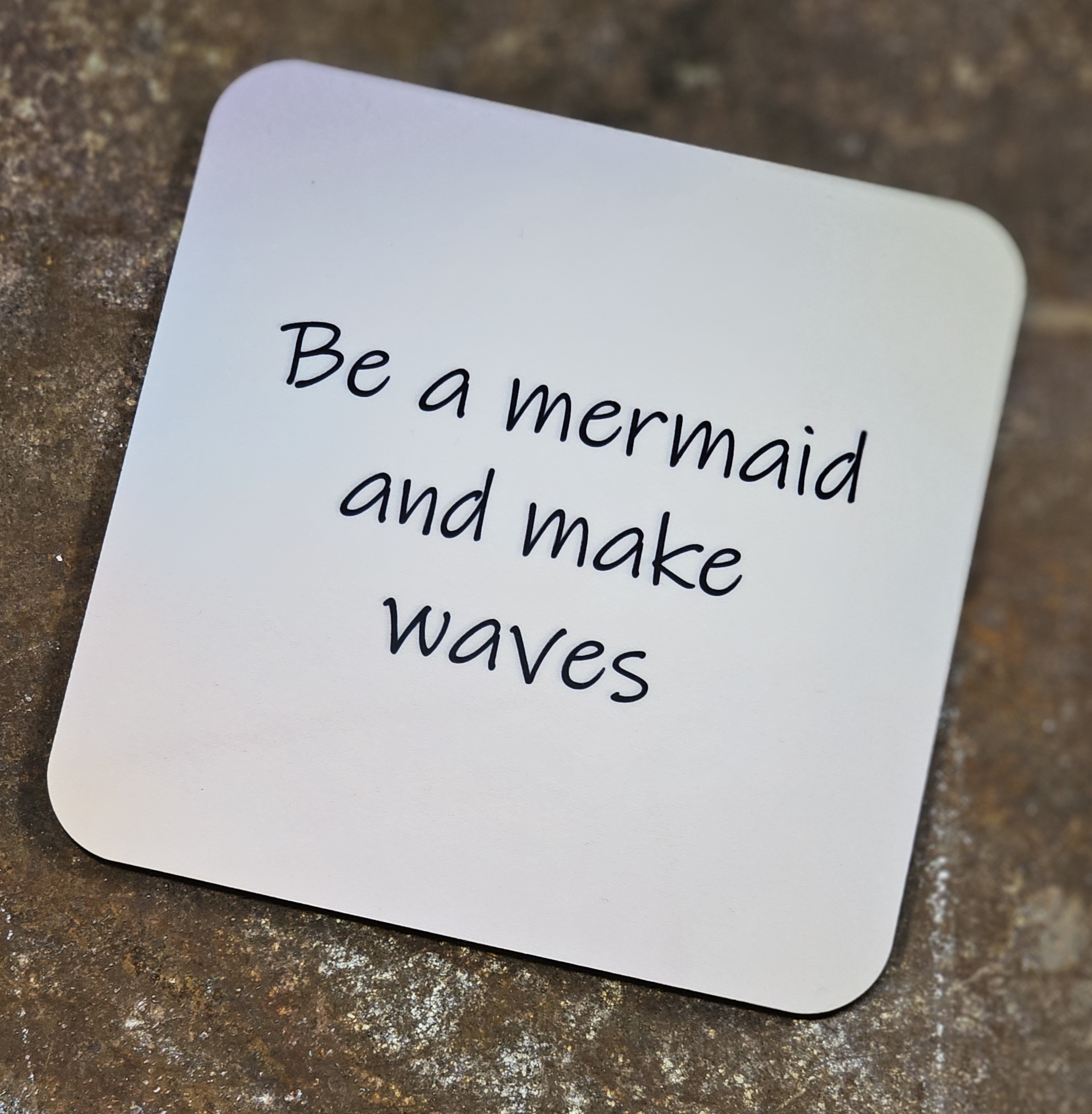 Glasunderlägg - Be a mermaid