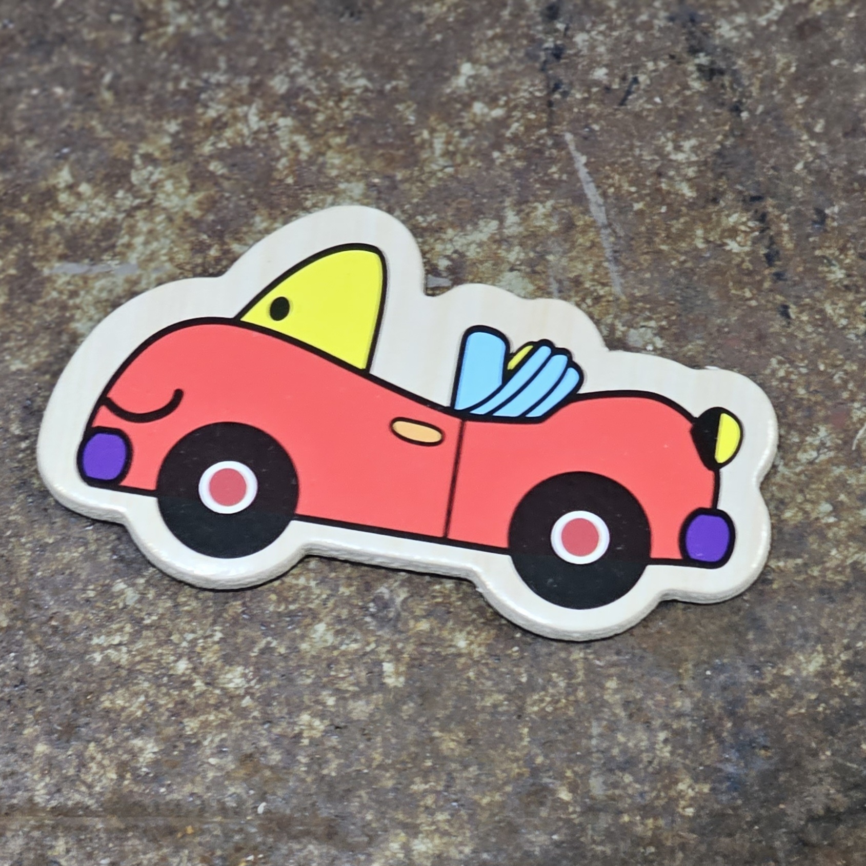 Magnet - Röd cabriolet