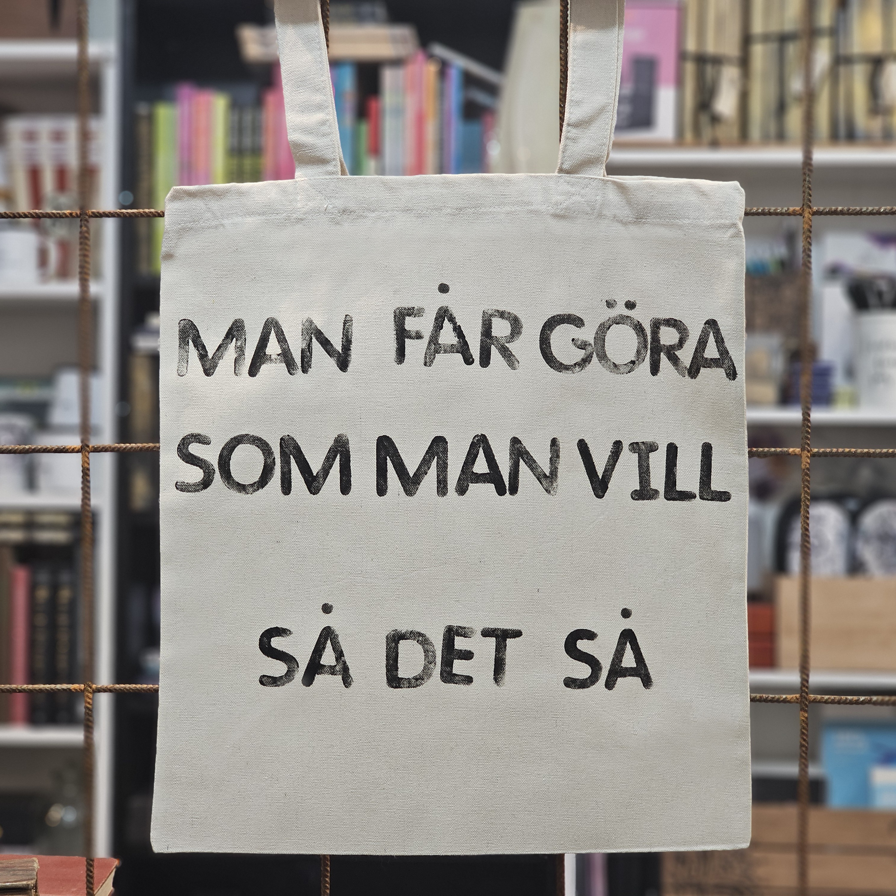 Tygkasse - Man får göra som man vill
