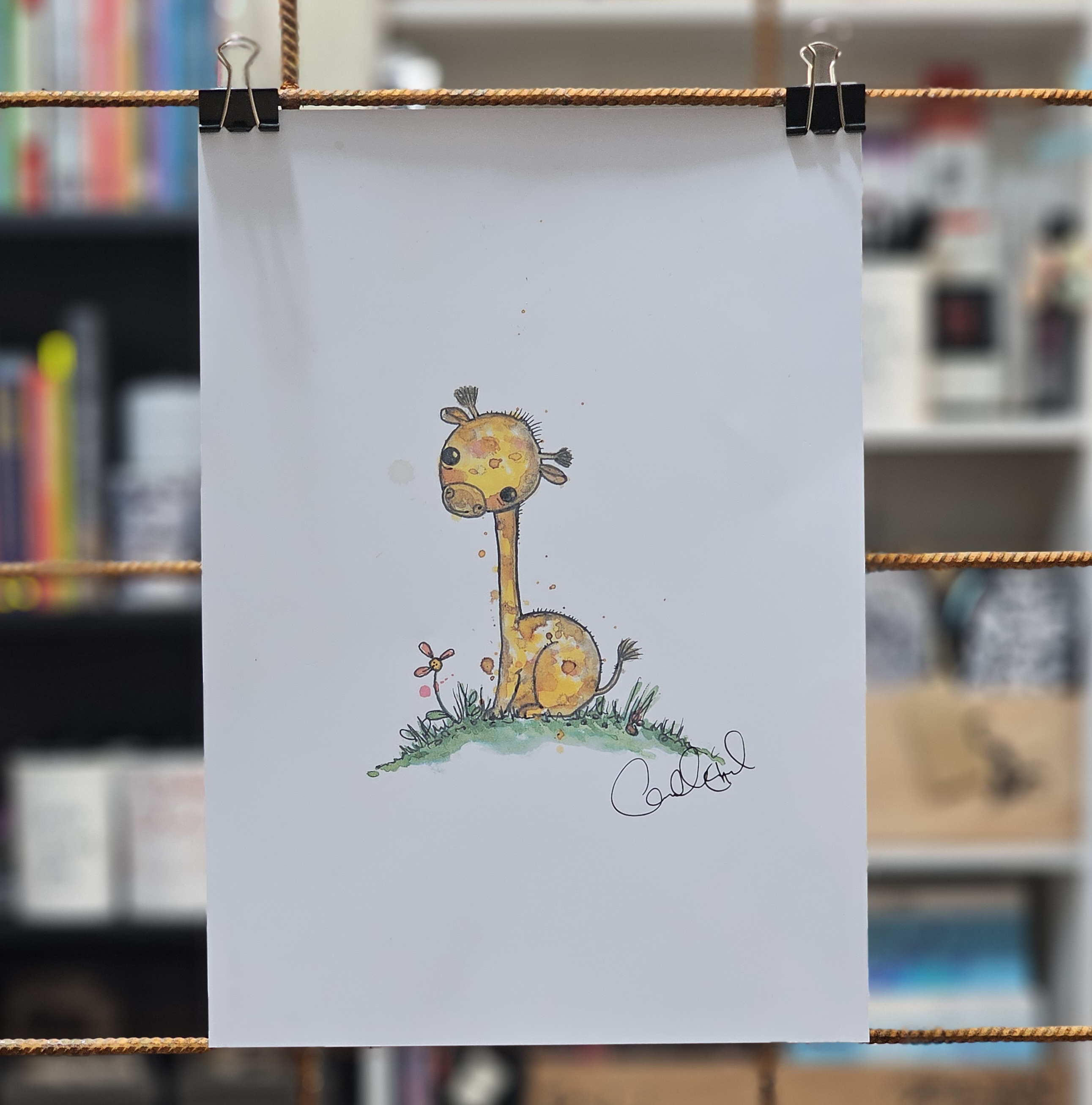 Affisch - Giraff