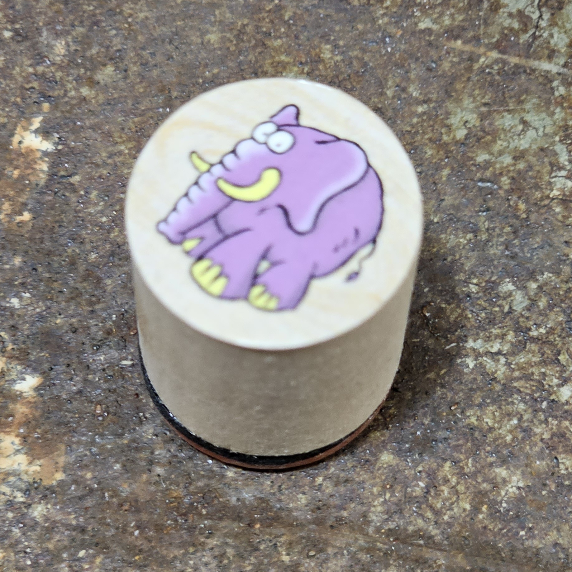 Trästämpel - Elefant