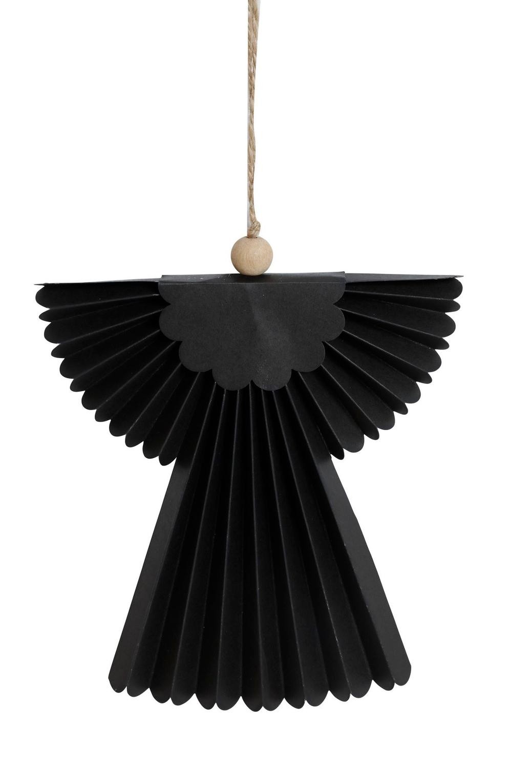 Ängel Häng Papp Svart 20 cm