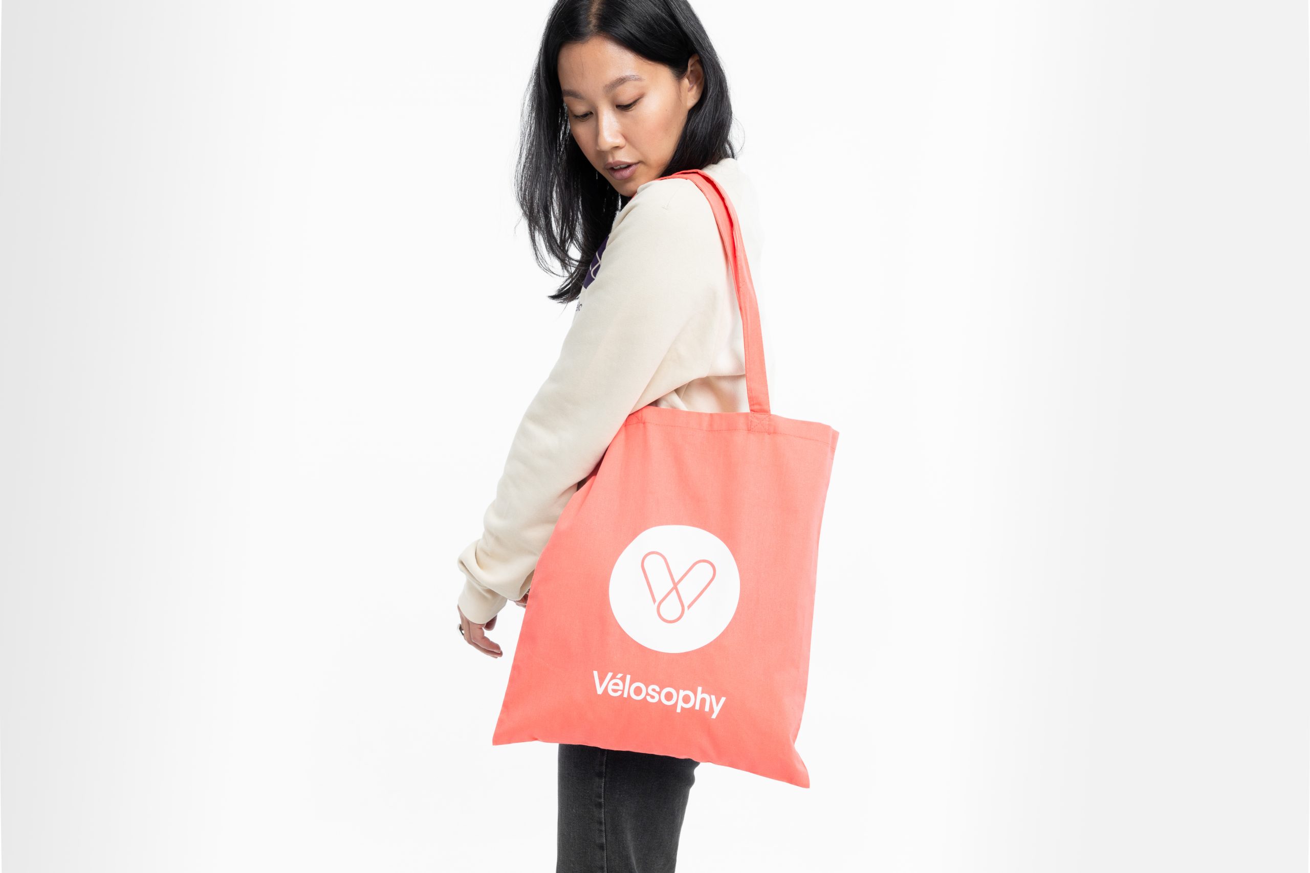 Vélosophy Tote Bag Dusty Pink