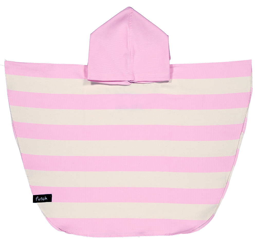 Badponcho/ombytesponcho baby 1-3 år. Bude rosa/offwhite.