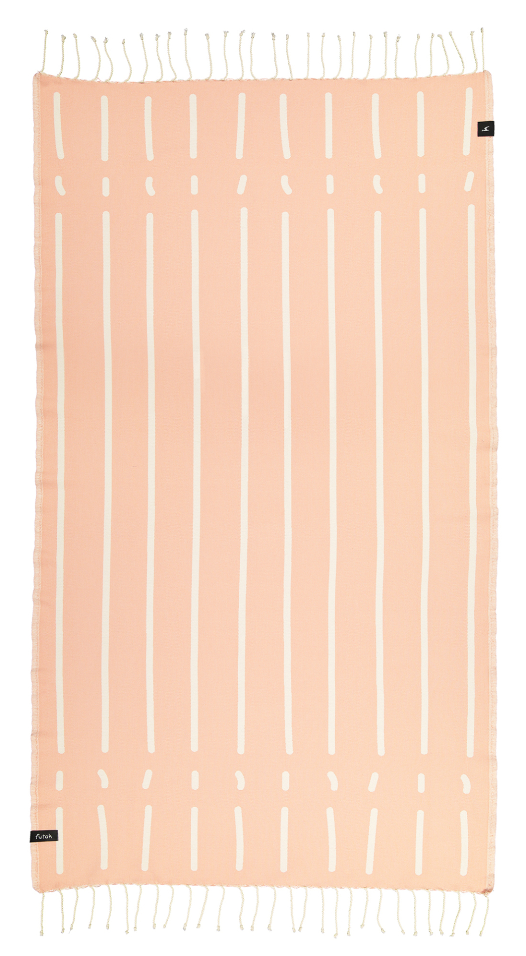 Hamamhandduk/badhandduk Nefua korall/offwhite.