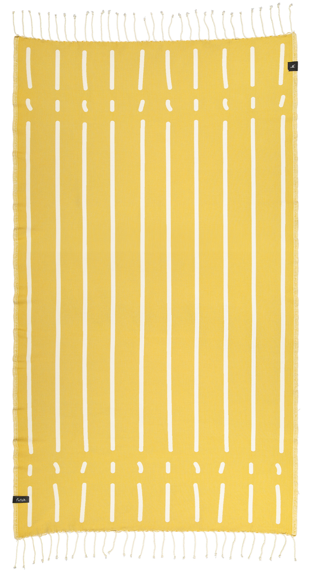 Hamamhandduk/ badhandduk Nefua senapsgul/offwhite.