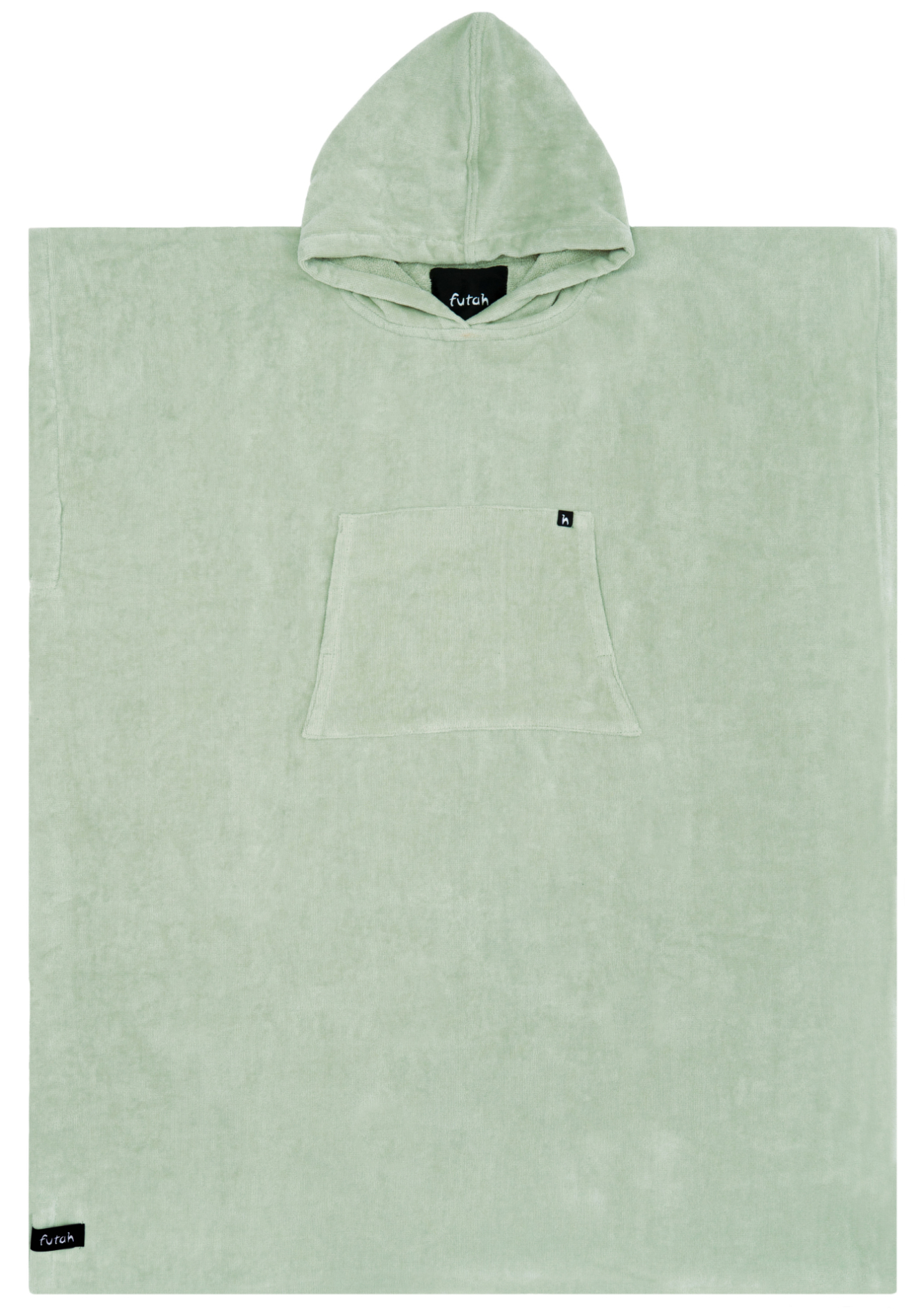 Bad/strandponcho Ericeira frotte grön.
