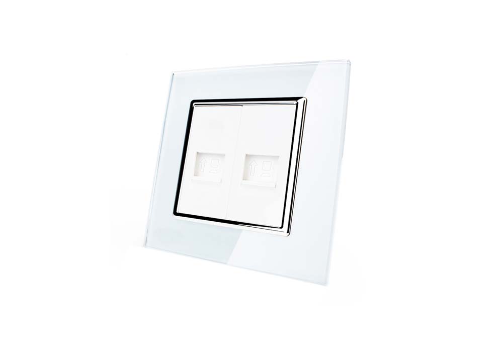 Ethernetuttag RJ45, 2 anslutningar