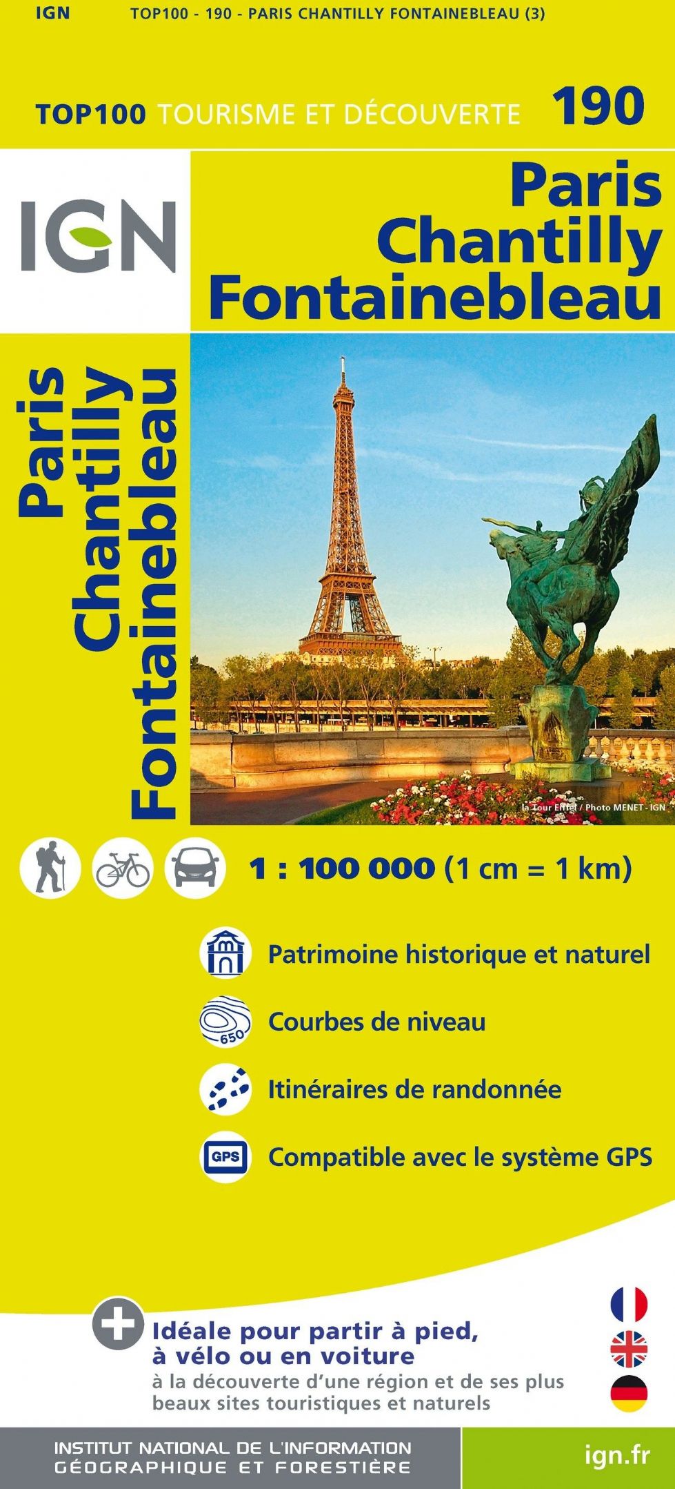 190 IGN Paris Chantilly Fontainebleau