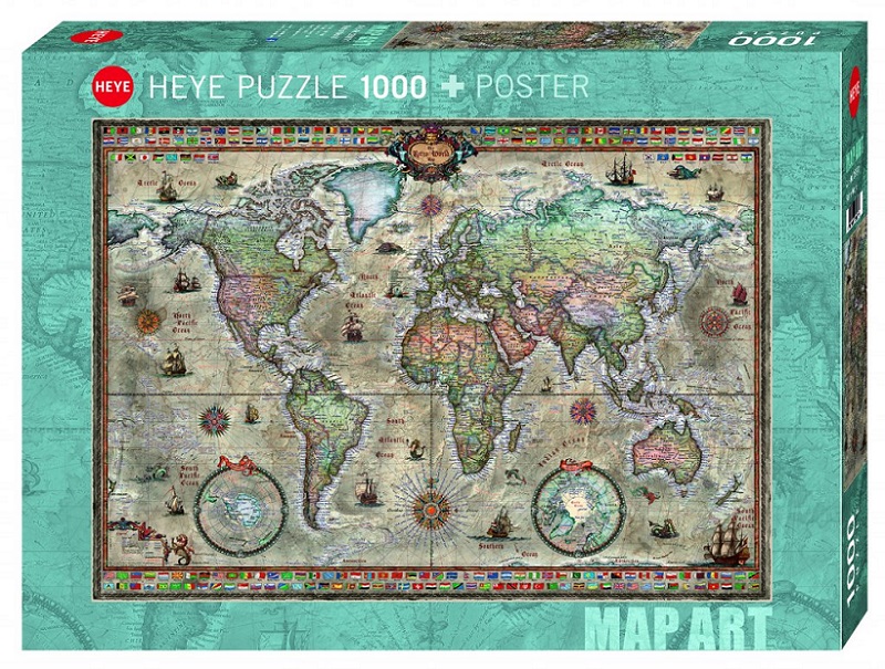 Pussel 1000 bitar Retro World