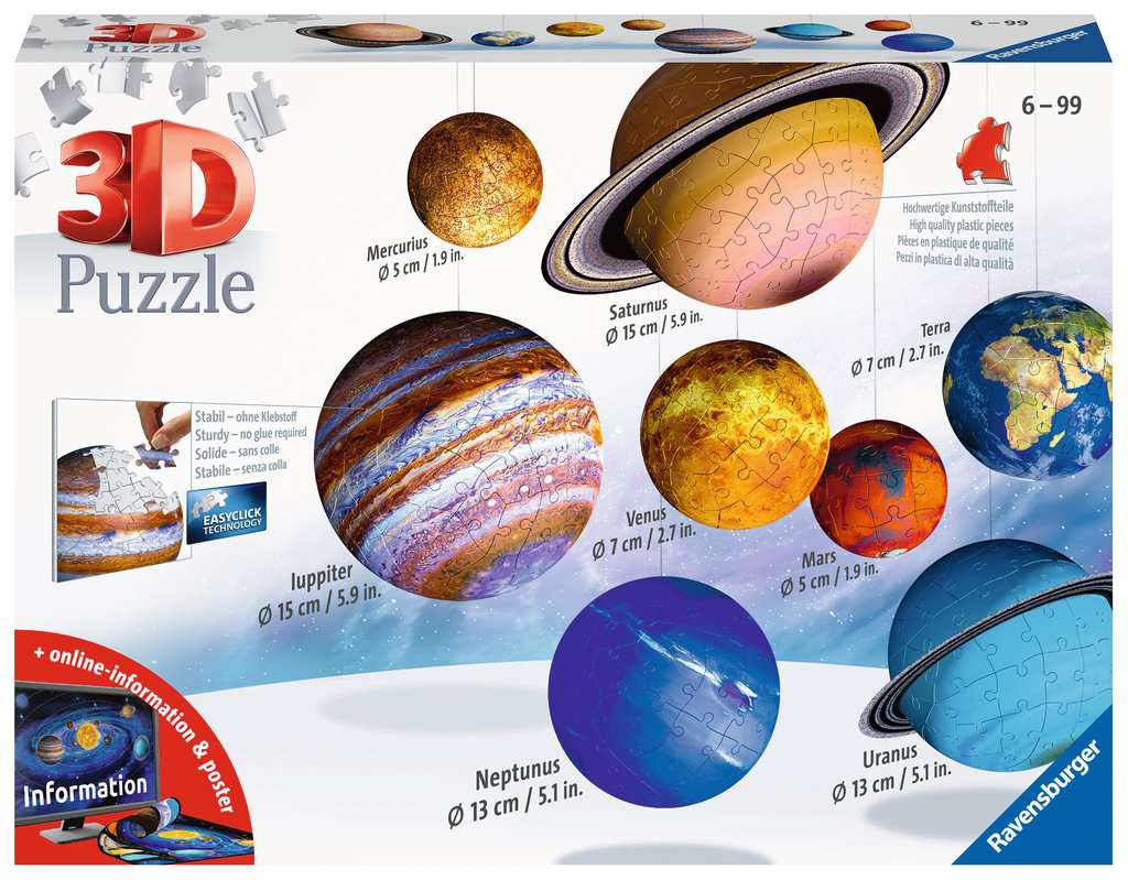 3D Puzzle Solar System