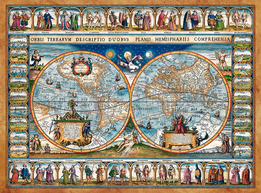 Map of the World 1639 Pussel 2000 bitar