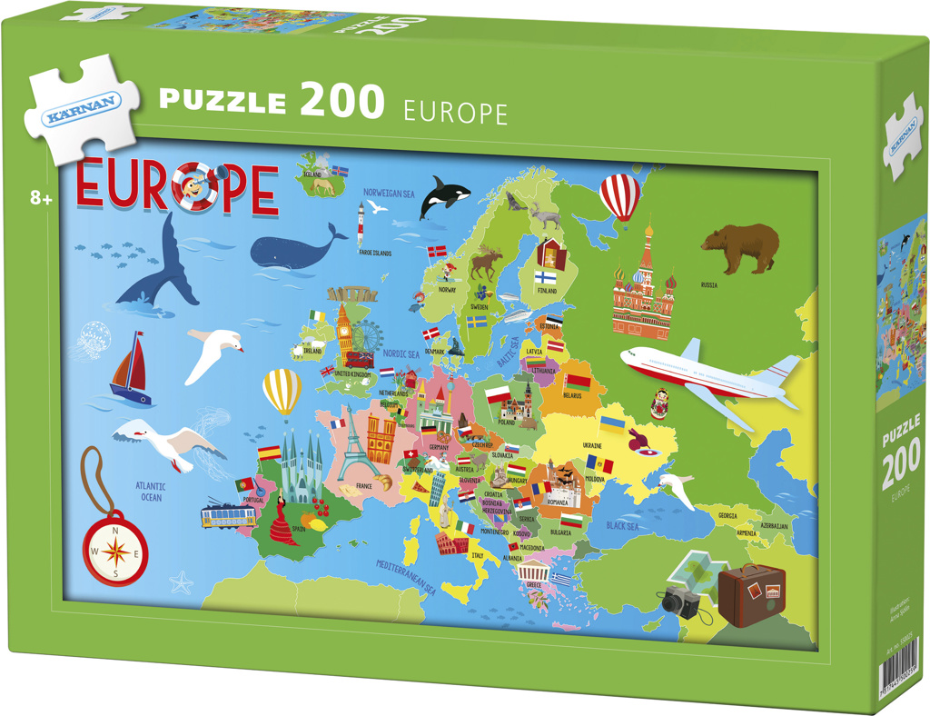 Pussel Europe 200 bitar