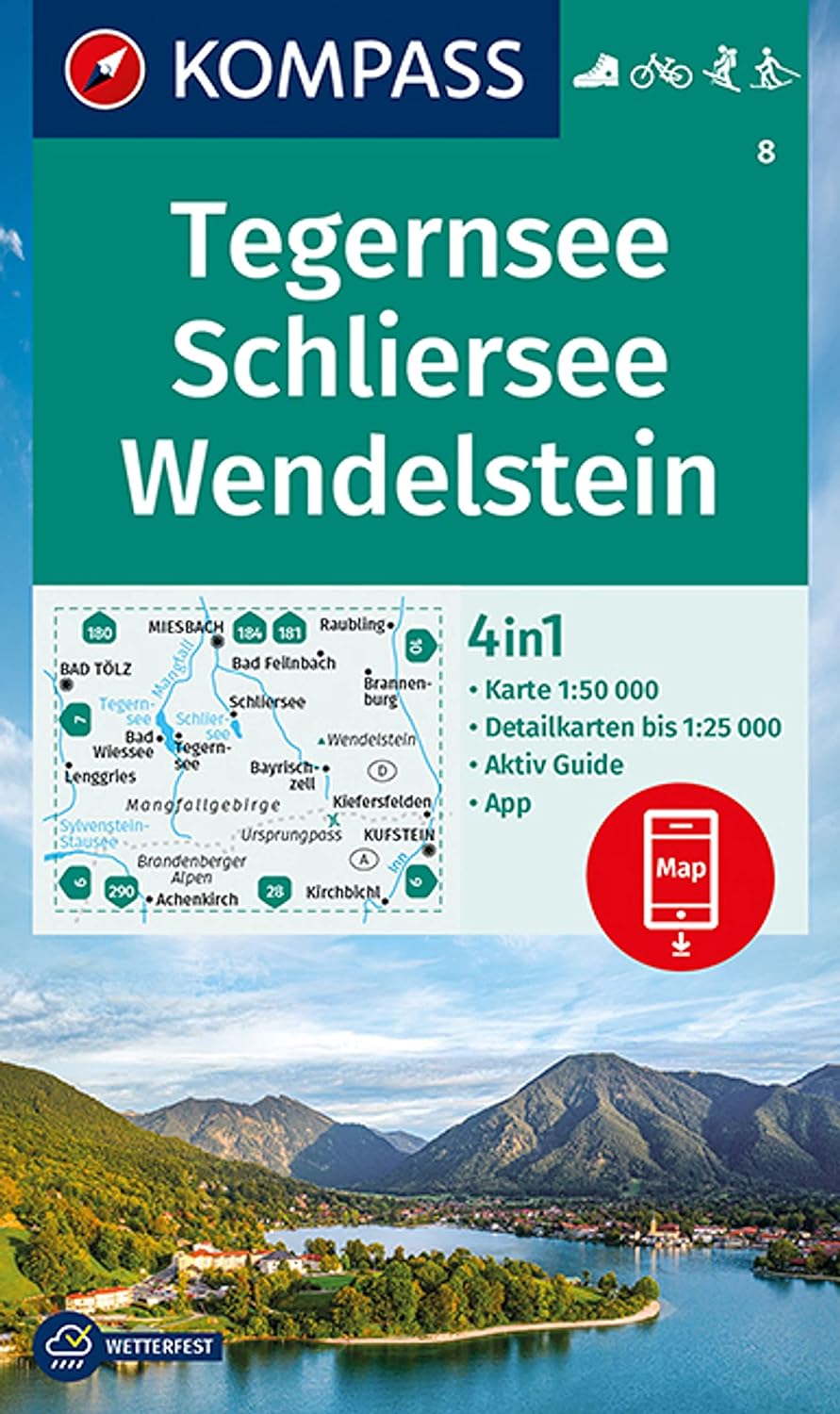8 Kompass Wanderkarte