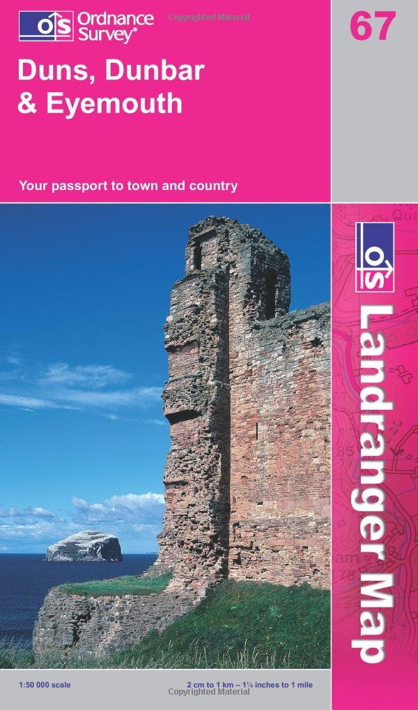 OS67 Duns Dunbar Eyemouth area
