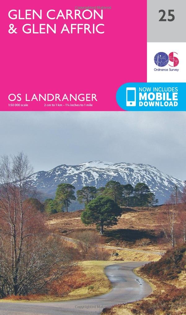 OS25 Glen Carron Surrounding area