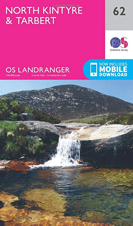 OS62 North Kintyre area