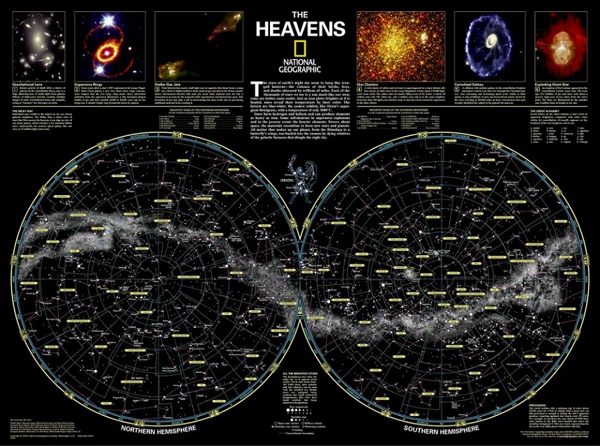 The Heavens plansch NGS