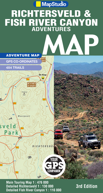 Richtersveld & Fish River Canyon Adventures map Map Studio