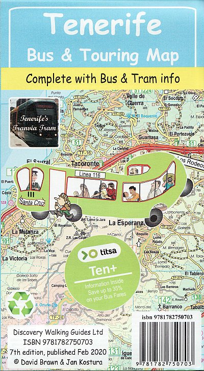 Tenerife Bus & Touring map