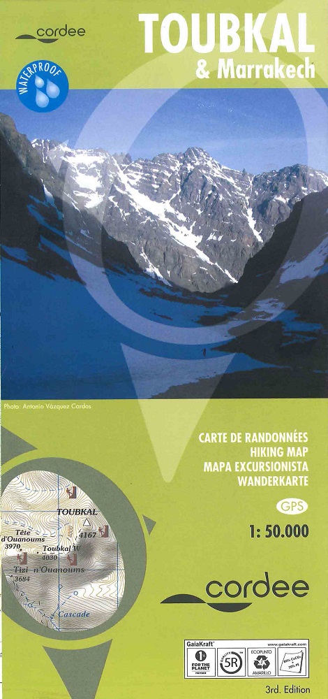 Toubkal & Marrakech Hiking map