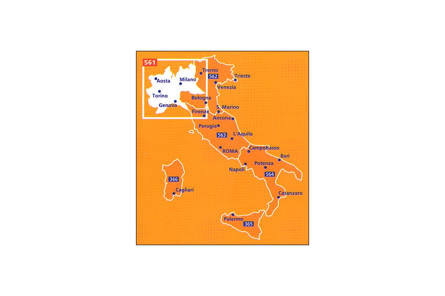 561 Nordvästra Italien Michelin