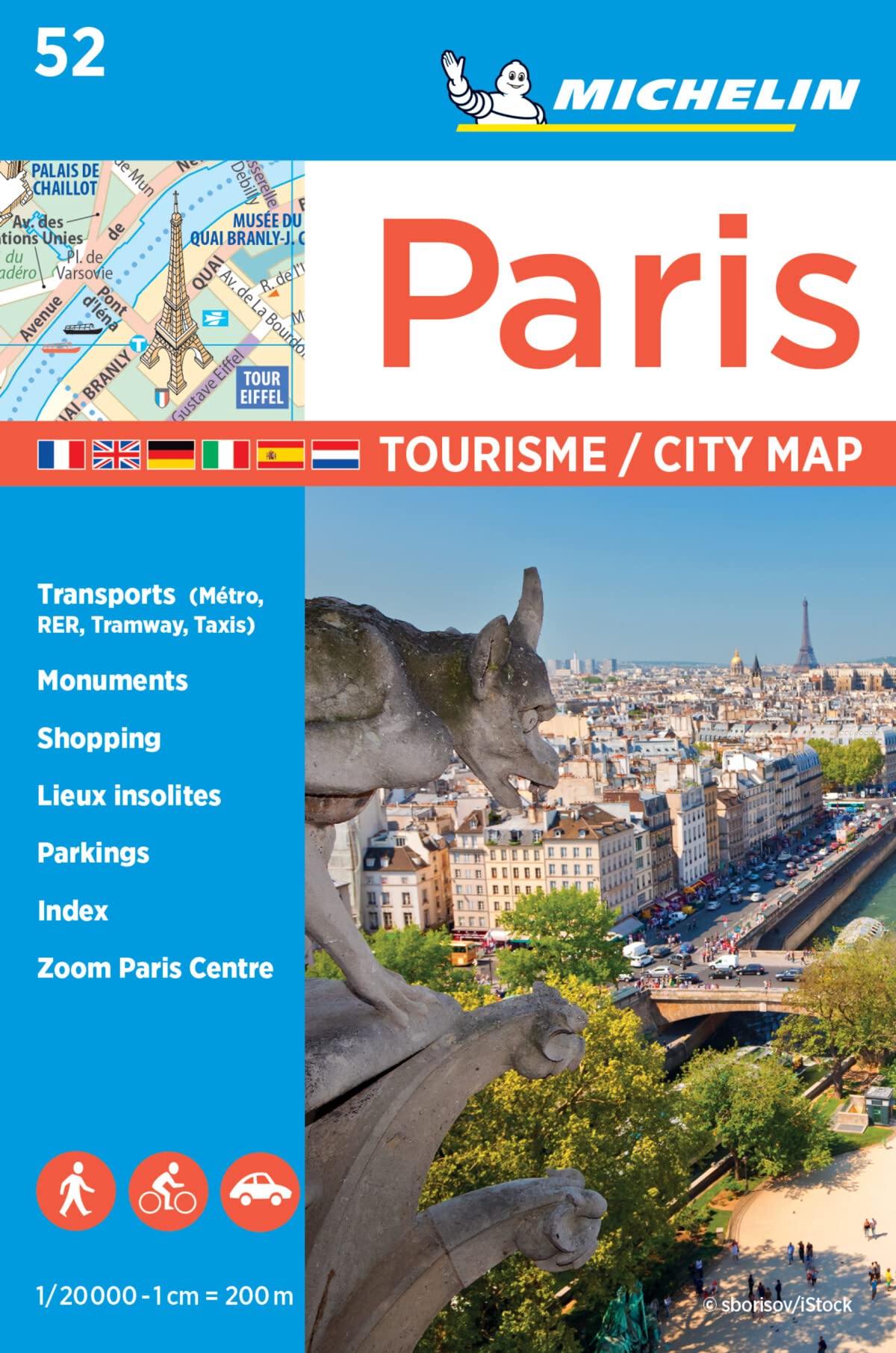 Paris City map 52 Michelin