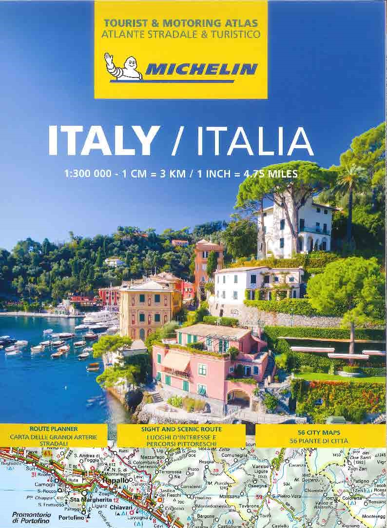 Italien Vägatlas Michelin 2024
