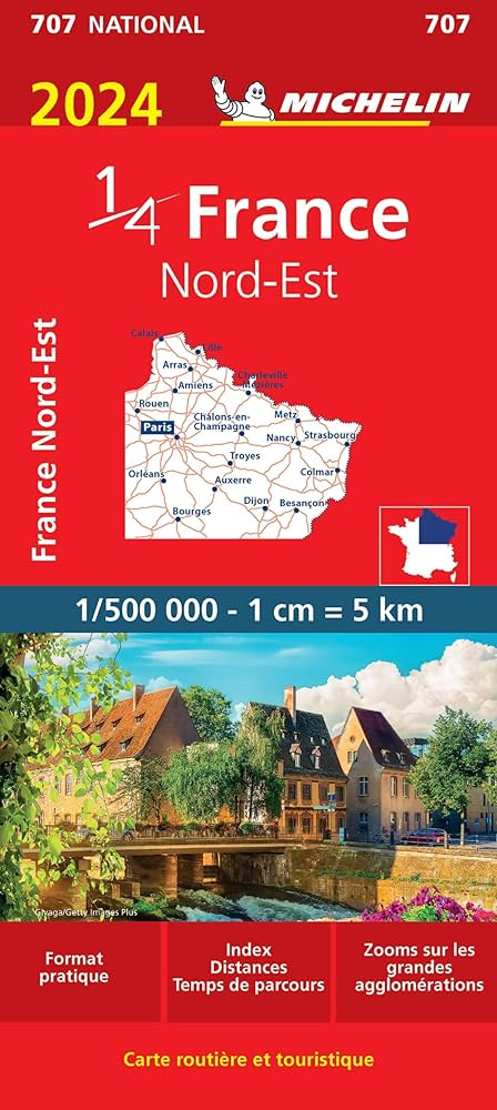 Nordöstra Frankrike 707 Michelin