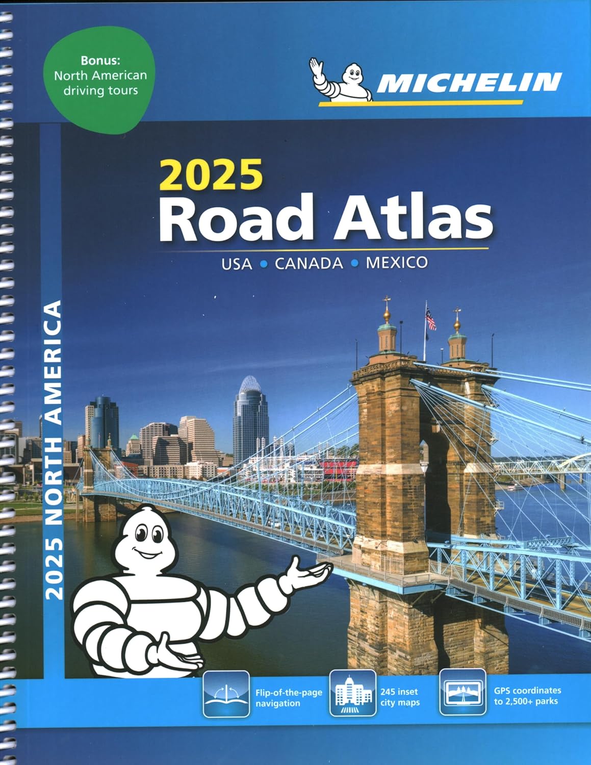 Nordamerika Atlas Michelin spiral A4
