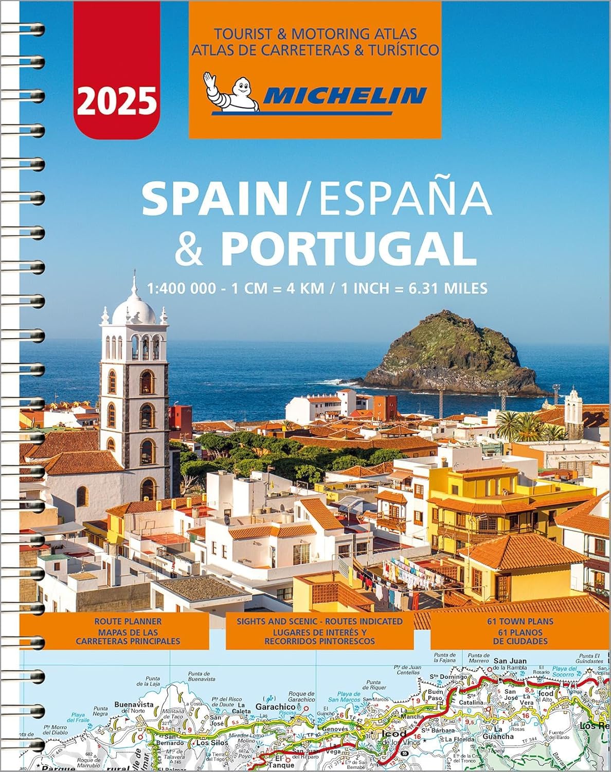 Spanien & Portugal Vägatlas Michelin 2025
