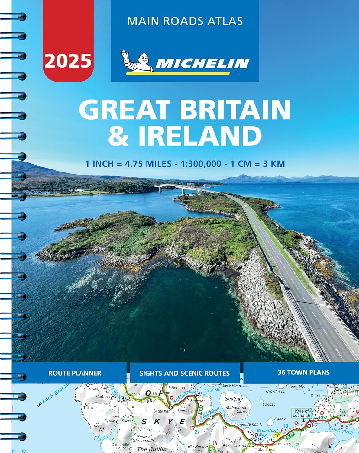 Storbritannien Vägatlas Michelin A4 2025