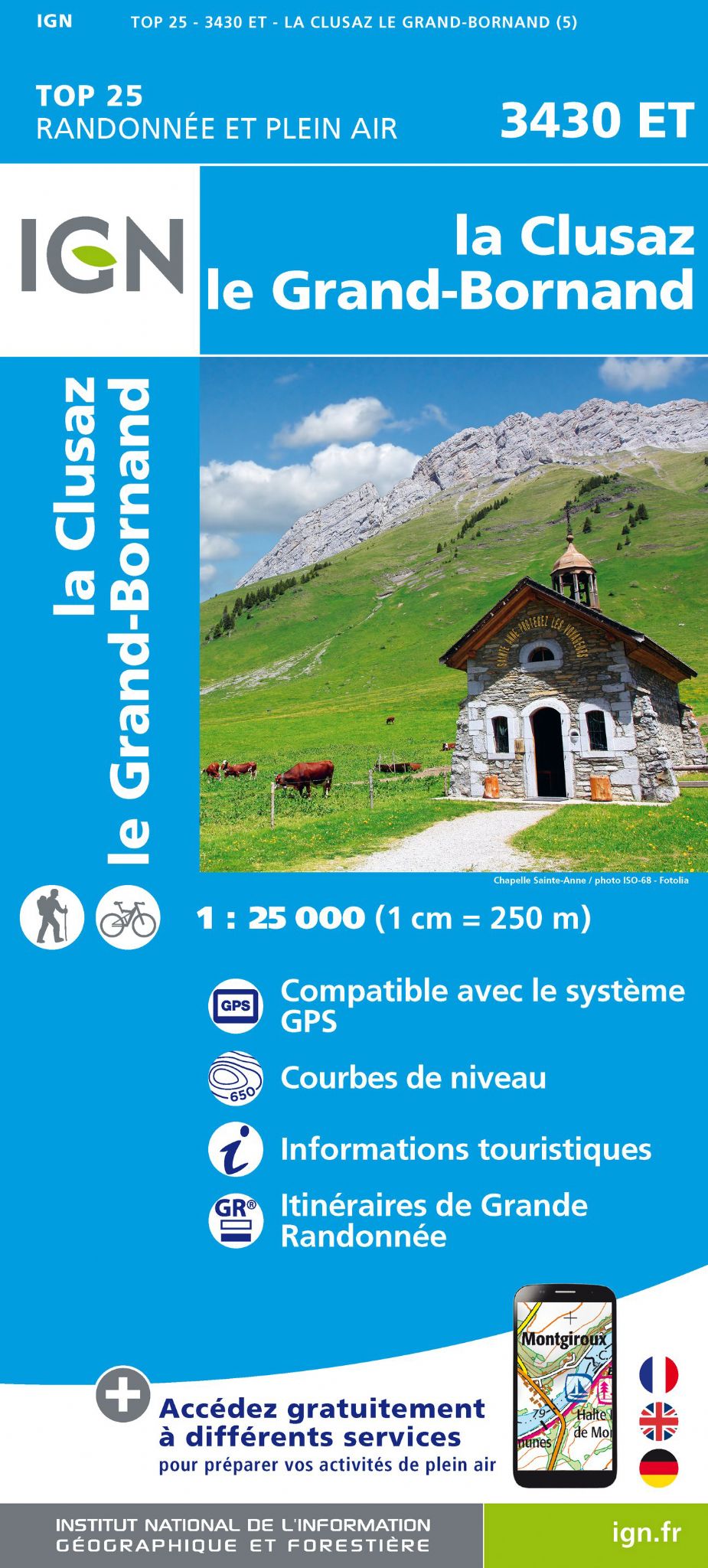 la Clusaz - le Grand-Bornand IGN3430ET Top25 IGN