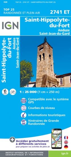 Saint-Hippolyte-du-Fort IGN2741ET Top25 IGN