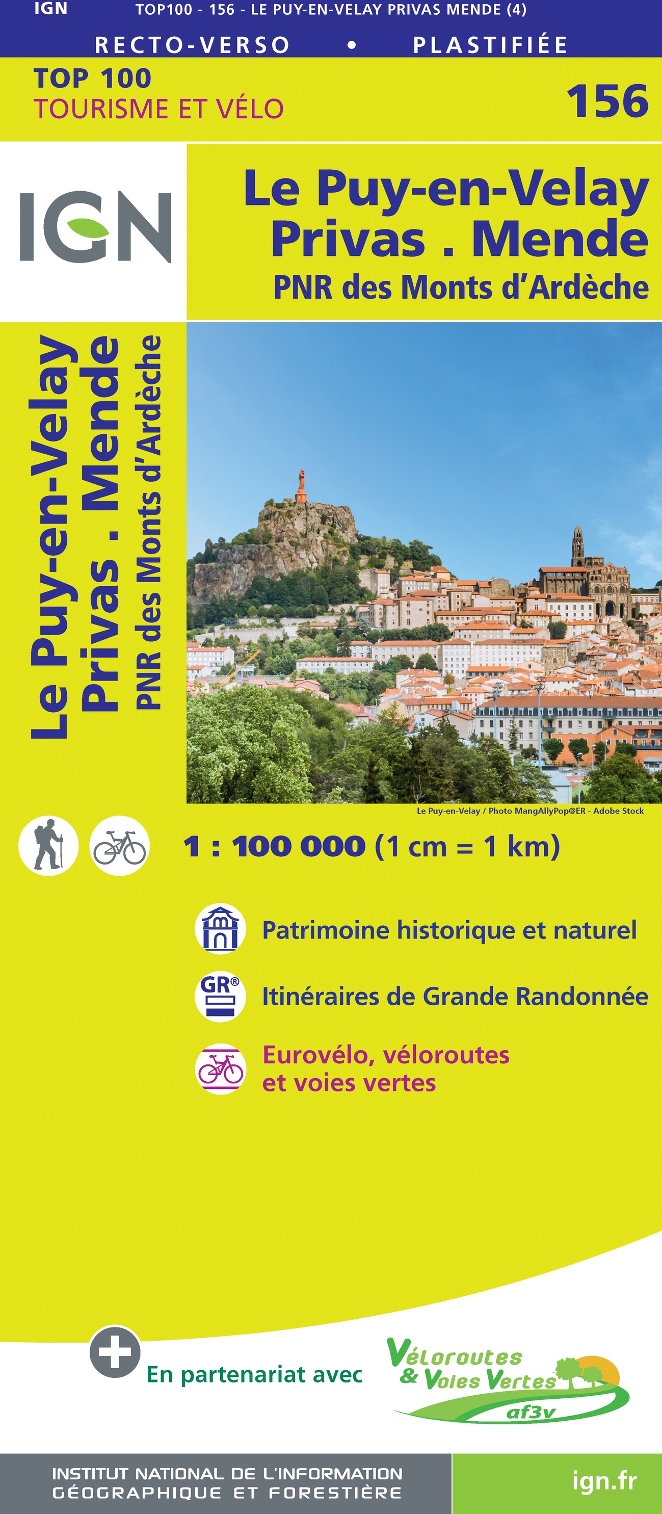 156 IGN Le Puy-en-Velay Privas