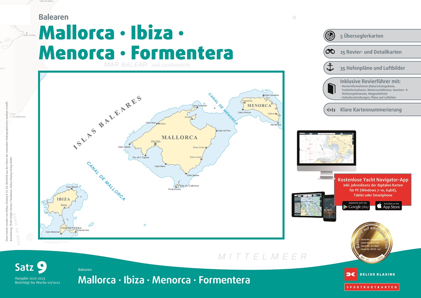 Balearic Islands Båtsportkort Satz 9